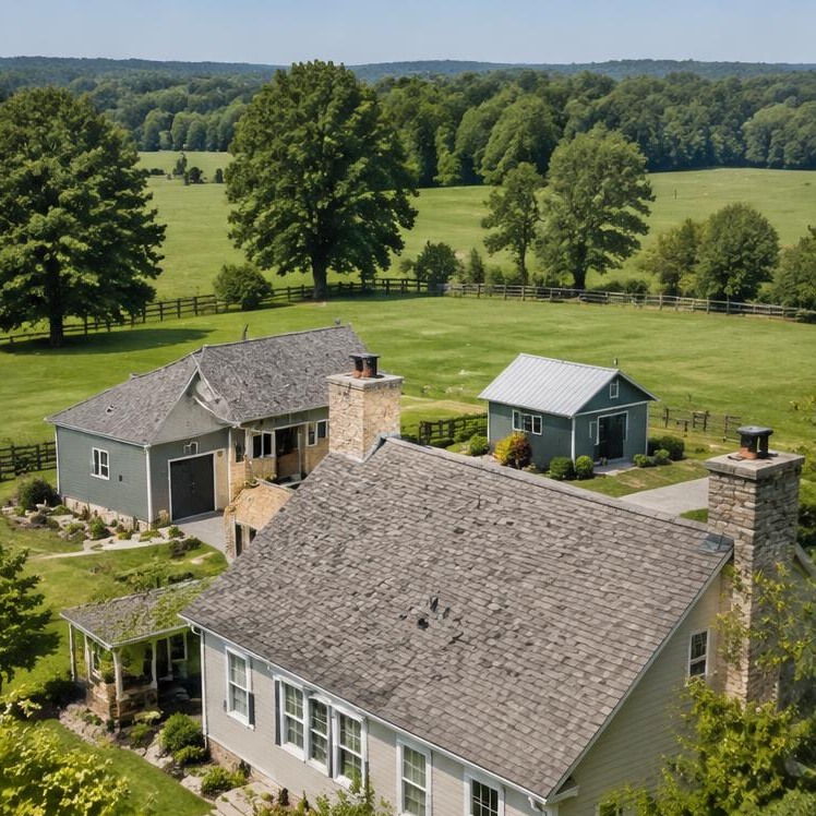 Rooflines illustrating roofing considerations in Gilbertsville, Pennsylvania