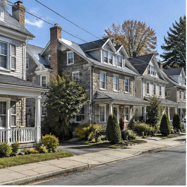Rooflines illustrating roofing considerations in Royersford, Pennsylvania